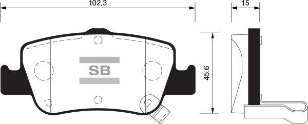 FI.BA FBP1501 - Тормозные колодки, дисковые, комплект autospares.lv