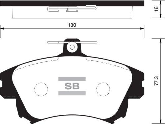 FI.BA FBP1530 - Тормозные колодки, дисковые, комплект autospares.lv