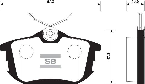 FI.BA FBP1531 - Тормозные колодки, дисковые, комплект autospares.lv