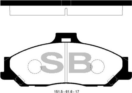 FI.BA FBP1628 - Тормозные колодки, дисковые, комплект autospares.lv