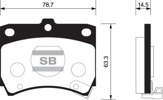 FI.BA FBP1049 - Тормозные колодки, дисковые, комплект autospares.lv