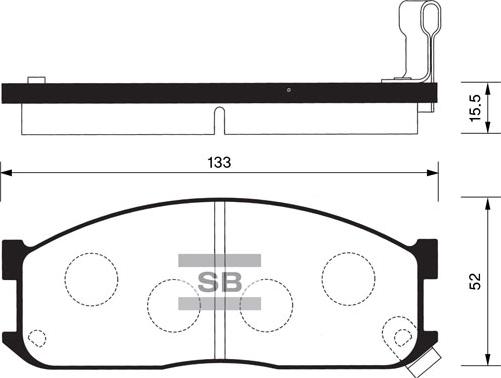 Ashuki 1080-5203 - Тормозные колодки, дисковые, комплект autospares.lv