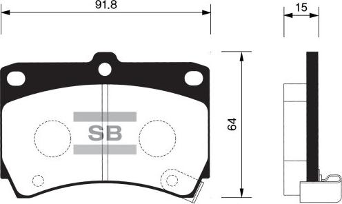 FI.BA FBP1067 - Тормозные колодки, дисковые, комплект autospares.lv