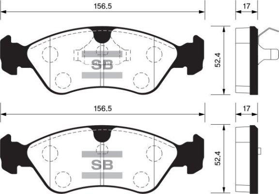 FI.BA FBP1078 - Тормозные колодки, дисковые, комплект autospares.lv