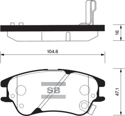 FI.BA FBP1149 - Тормозные колодки, дисковые, комплект autospares.lv