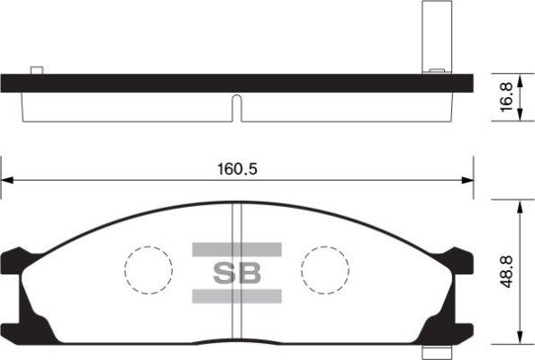 FI.BA FBP1140 - Тормозные колодки, дисковые, комплект autospares.lv