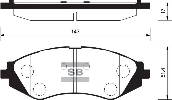 FI.BA FBP1159 - Тормозные колодки, дисковые, комплект autospares.lv