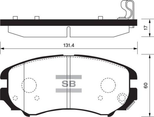 NPS H360I12 - Тормозные колодки, дисковые, комплект autospares.lv