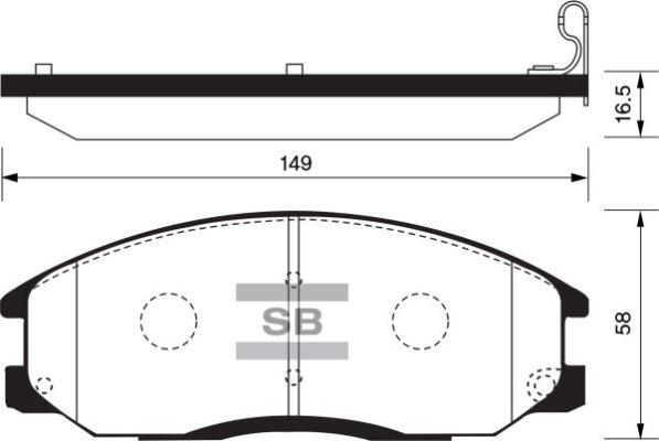 FI.BA FBP1157 - Тормозные колодки, дисковые, комплект autospares.lv