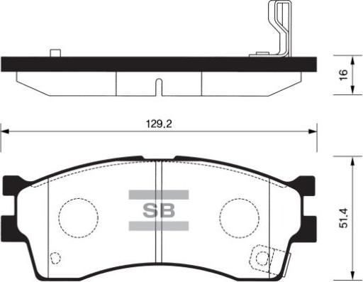 FI.BA FBP1113 - Тормозные колодки, дисковые, комплект autospares.lv