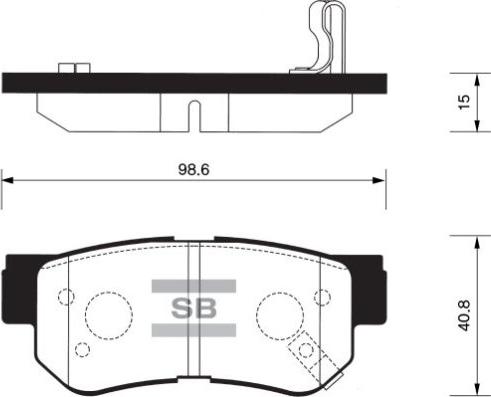 FI.BA FBP1117 - Тормозные колодки, дисковые, комплект autospares.lv