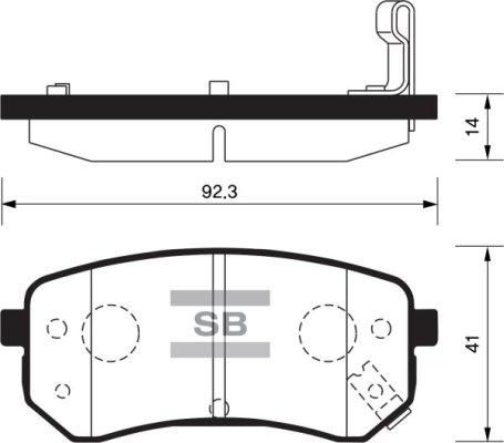 FI.BA FBP1189 - Тормозные колодки, дисковые, комплект autospares.lv