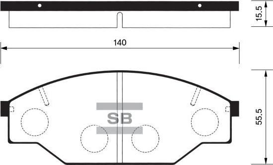 FI.BA FBP1121 - Тормозные колодки, дисковые, комплект autospares.lv