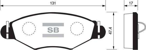 FI.BA FBP1179 - Тормозные колодки, дисковые, комплект autospares.lv