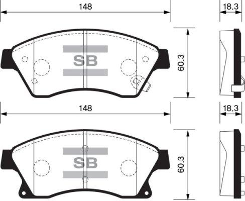 FI.BA FBP1362 - Тормозные колодки, дисковые, комплект autospares.lv