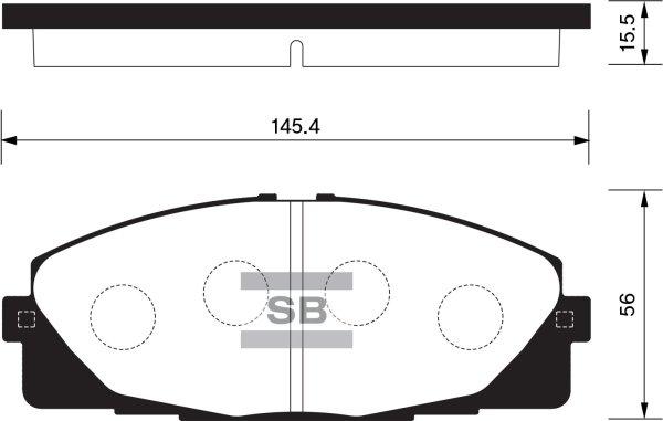 FI.BA FBP1376 - Тормозные колодки, дисковые, комплект autospares.lv