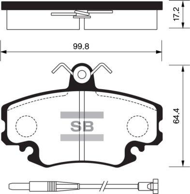 FI.BA FBP1243 - Тормозные колодки, дисковые, комплект autospares.lv