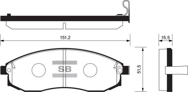 FI.BA FBP1256 - Тормозные колодки, дисковые, комплект autospares.lv