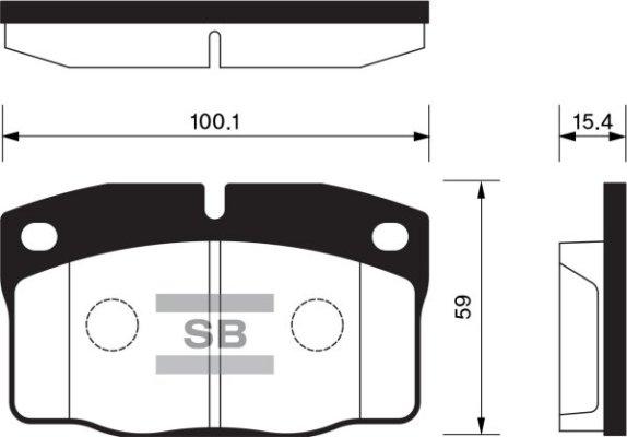 FI.BA FBP1258 - Тормозные колодки, дисковые, комплект autospares.lv