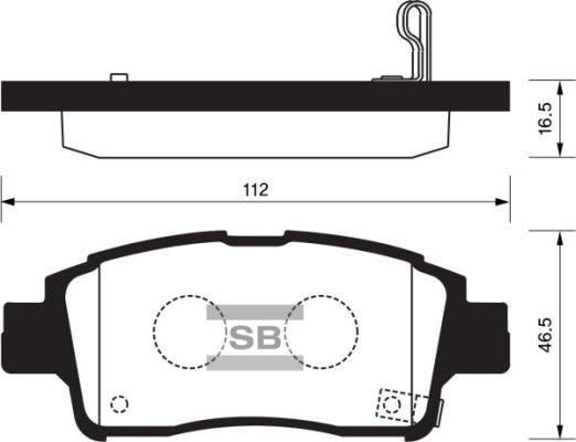 FI.BA FBP1230 - Тормозные колодки, дисковые, комплект autospares.lv