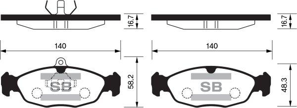 FI.BA FBP1220 - Тормозные колодки, дисковые, комплект autospares.lv