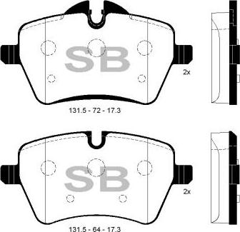 FI.BA FBP1799 - Тормозные колодки, дисковые, комплект autospares.lv