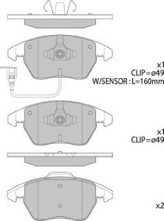 FI.BA FBP2098 - Тормозные колодки, дисковые, комплект autospares.lv