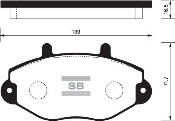 FI.BA FBP2019 - Тормозные колодки, дисковые, комплект autospares.lv