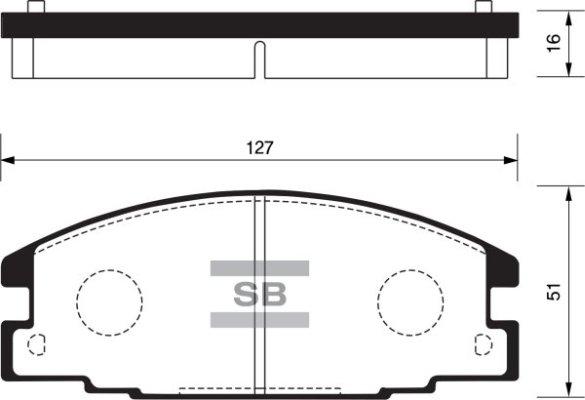 FI.BA FBP2010 - Тормозные колодки, дисковые, комплект autospares.lv