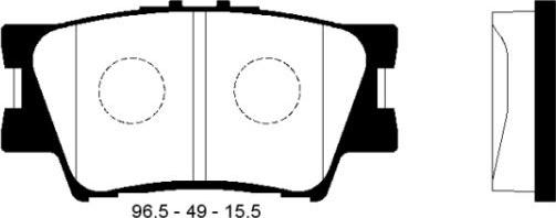 FI.BA FBP2081 - Тормозные колодки, дисковые, комплект autospares.lv