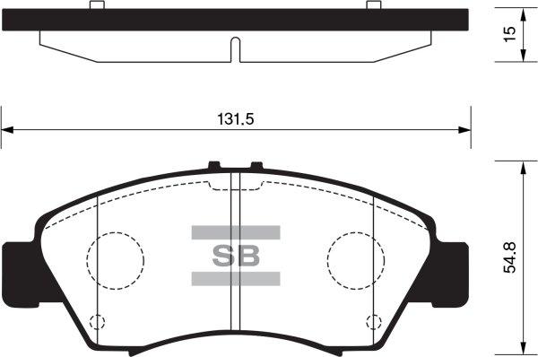 FI.BA FBP2032 - Тормозные колодки, дисковые, комплект autospares.lv