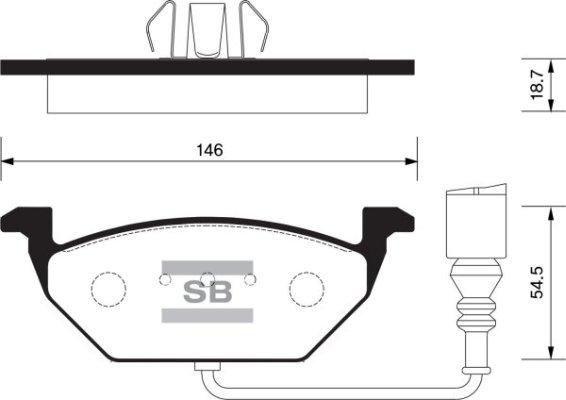 FI.BA FBP2025 - Тормозные колодки, дисковые, комплект autospares.lv