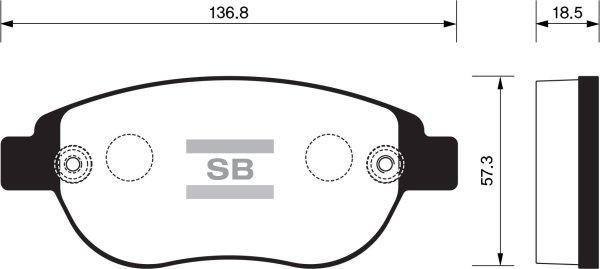 FI.BA FBP2073 - Тормозные колодки, дисковые, комплект autospares.lv