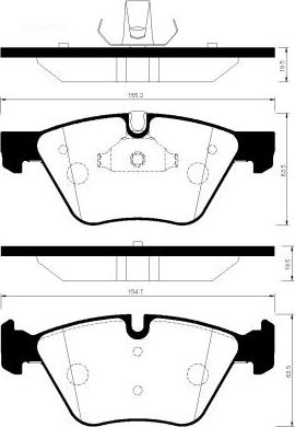 FI.BA FBP2159 - Тормозные колодки, дисковые, комплект autospares.lv