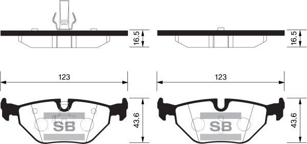 FI.BA FBP2162 - Тормозные колодки, дисковые, комплект autospares.lv