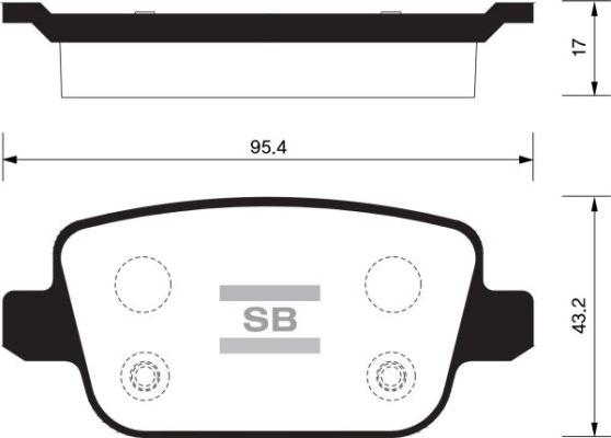 Triscan GDB1732 - Тормозные колодки, дисковые, комплект autospares.lv