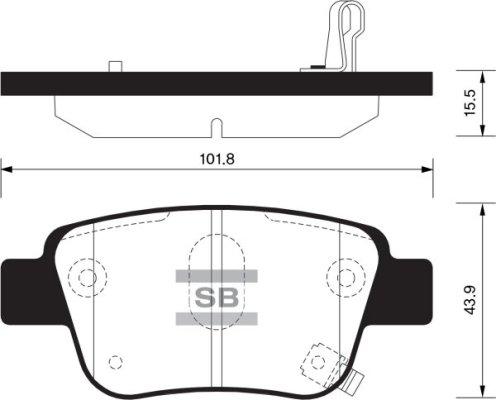 FI.BA FBP2184 - Тормозные колодки, дисковые, комплект autospares.lv