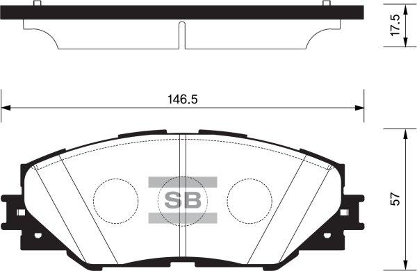 FI.BA FBP2138 - Тормозные колодки, дисковые, комплект autospares.lv