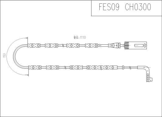 FI.BA FES09 - Сигнализатор, износ тормозных колодок autospares.lv