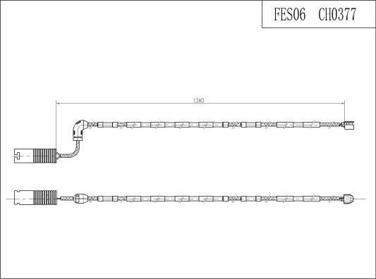 FI.BA FES06 - Сигнализатор, износ тормозных колодок autospares.lv