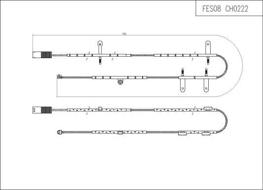 FI.BA FES08 - Сигнализатор, износ тормозных колодок autospares.lv