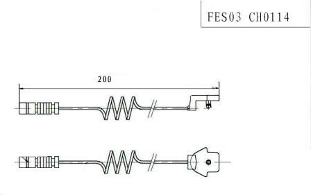 FI.BA FES03 - Сигнализатор, износ тормозных колодок autospares.lv