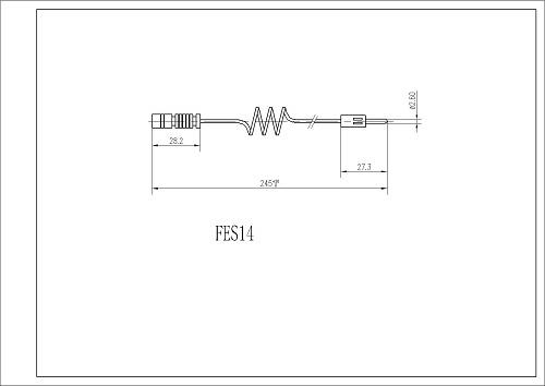 FI.BA FES14 - Сигнализатор, износ тормозных колодок autospares.lv