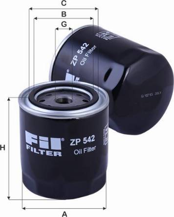 FIL Filter ZP 542 - Масляный фильтр autospares.lv