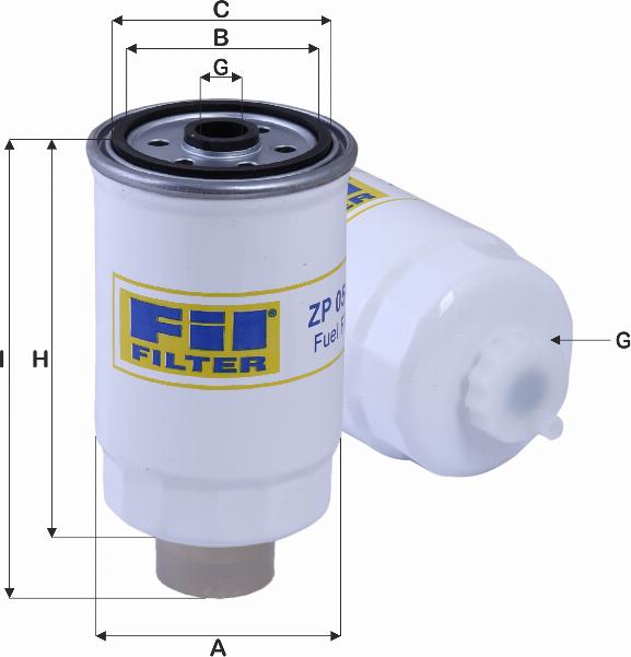 FIL Filter ZP 05 CF - Топливный фильтр autospares.lv