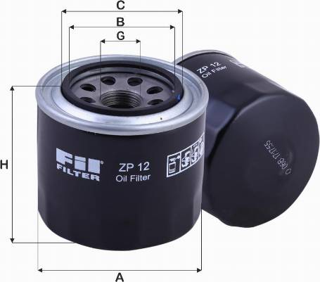 FIL Filter ZP 12 - Масляный фильтр autospares.lv