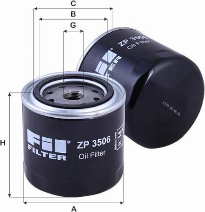 FIL Filter ZP 3506 - Масляный фильтр autospares.lv