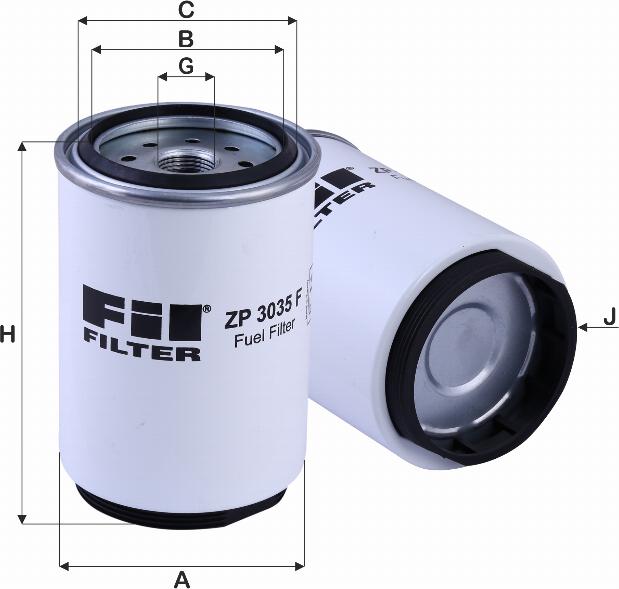 FIL Filter ZP 3035 F - Топливный фильтр autospares.lv