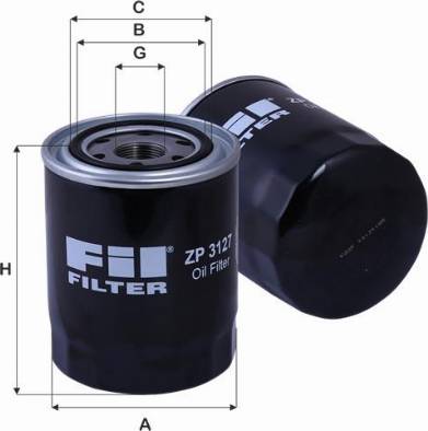 FIL Filter ZP 3127 - Масляный фильтр autospares.lv