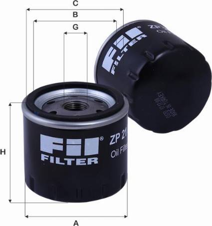 FIL Filter ZP 21 E - Масляный фильтр autospares.lv